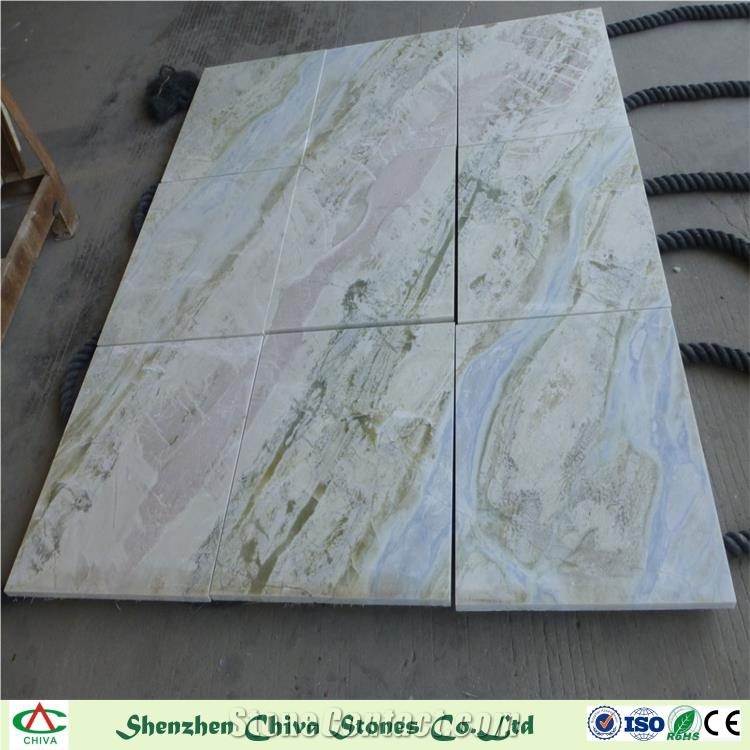 Decoration Material Blue Jade Mable Slabs for Wall Tiles/Flooring/Background