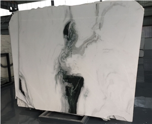 Decoration Material Panda White Marble Slabs/Tiles/Countertops/Wall Tiles with Black Veins