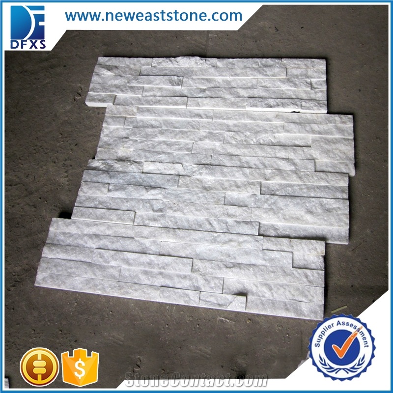 Dfx- 035 Surface Natural White Culture Stone Of China, White Ledger Panels