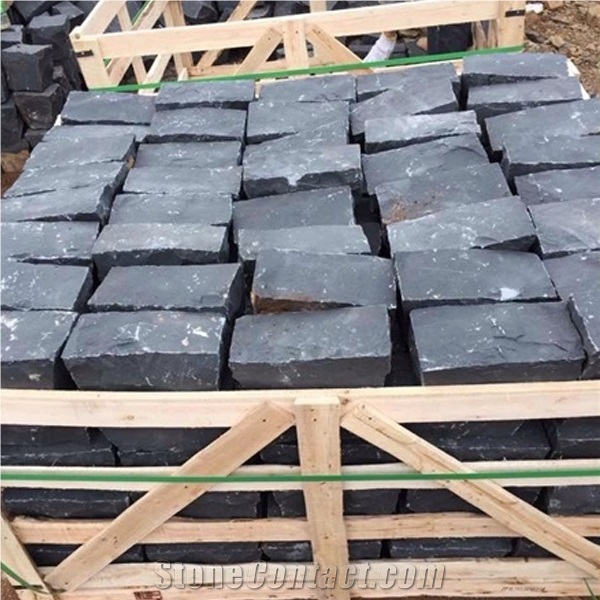China Zhangpu Black Granite Cobble Stone All Size Natural Spilt Paving Sets Cube Stone Paver Walkway Paver /Driveway Paving Stone/Garden Stepping Pavements/Exterior Pattern