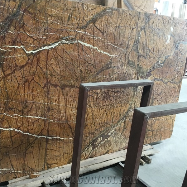 Factory Price Import Rainforest Brown Marble Tiles & Slabs/Slabs for Home Decoration/Marble Wall Covering Tiles/Marble Floor Covering Tiles