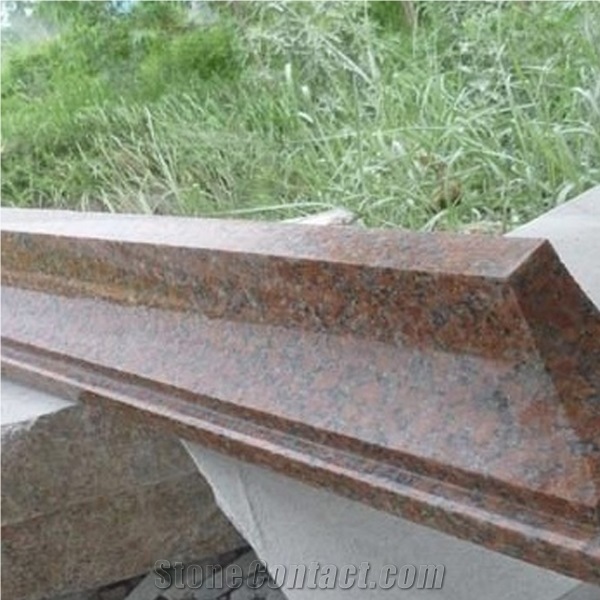 G562 Granite Polished Molding & Border, Maple Leaf Red Granite, China Red Granite, Orange Red Granite Border Decos
