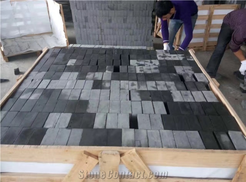 G685 Zhangpu Black Basalt Tile ,Paving Sets ,Cube Stone