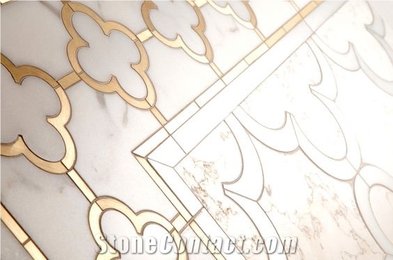 2017 Hot Sale Kitchen Backsplash Tile Waterjet Mosaic Metal Mosaic Tiles
