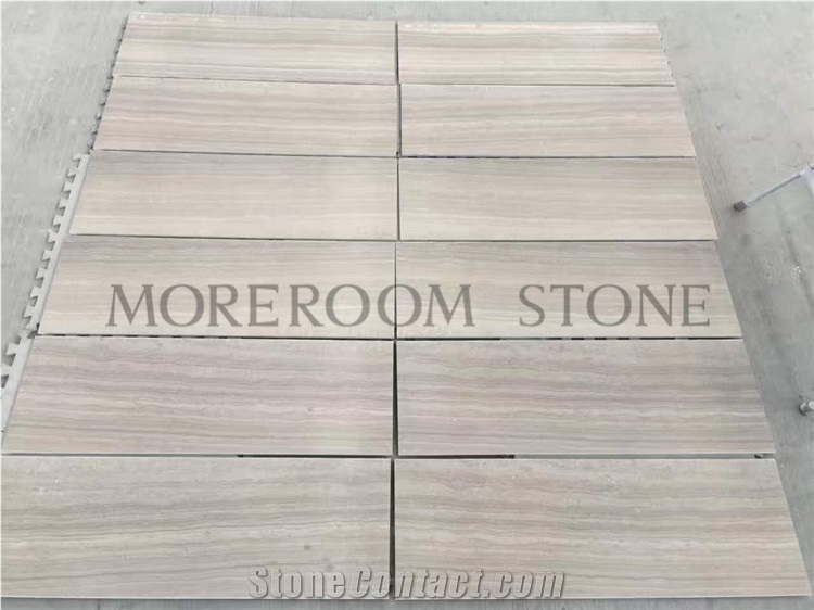 China Supplier Grey Wood Grain Marble Tile for Flooring Design