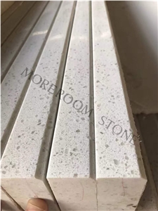 Chinese Engineered Crystal White Quartz Stone Kitchen Countertops