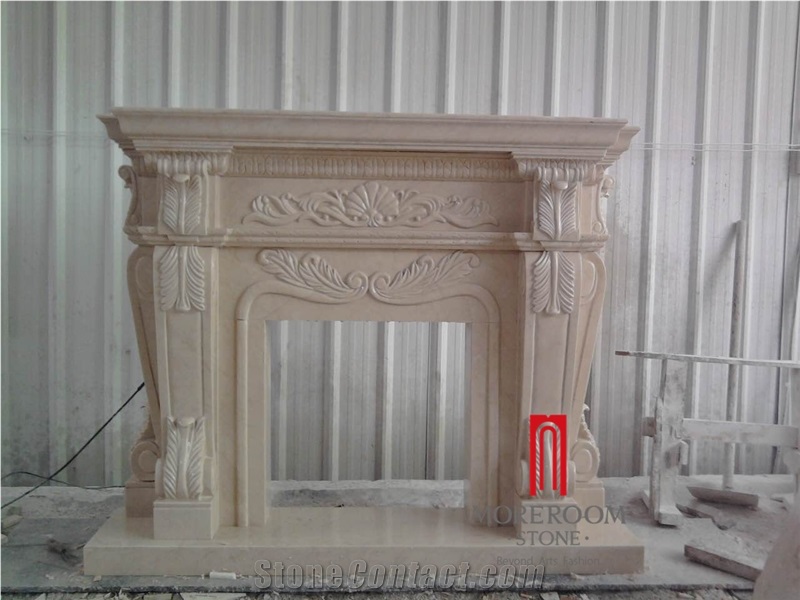 Customized Design Freestanding Natural Marble Fireplace,Oem Marble Fireplace
