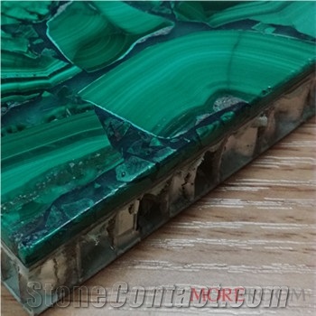 Hot Sale Luxious Italy Malachite Green Composite Panel for Wall
