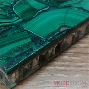 Hot Sale Luxious Italy Malachite Green Composite Panel for Wall