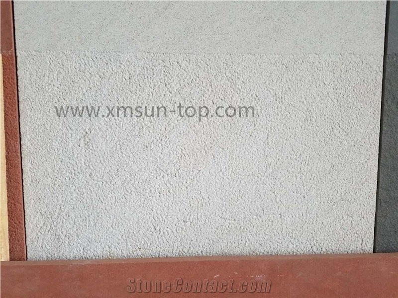Bush Hammered White Sandstone Tiles&Cut to Size/Pure White Sandstone Floor Tiles/Snow White Sandstone Wall Tiles/White Standstone Pavers for Wall Cladding&Floor Covering/White Sandstone Panels