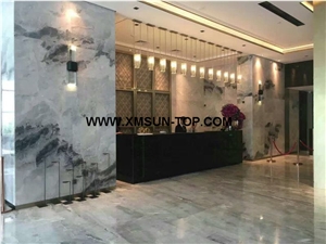 China Ice Grey Marble Wall Covering/China Ice Grey Marble Wall Covering Tiles/Chinese Ice Grey Marble Wall Cladding/Interior Decoration/Grey Marble for Hotel Project
