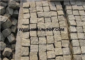 G682 Granite Cube Stone/Golden Sand Granite Cobble Stone/Golden Yellow Granite Square Pavers/Natural Stone Paving Sets/Floor Covering/Courtyard Road Pavers/Garden Stepping Pavements/Walkway Pavers