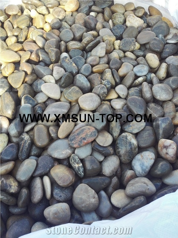 Grey River Stone&Pebbles with Different Size/Mixed Pebble Stone/Round Pebbles/Pebble for Landscaping Decoration/Wall Cladding Pebble/Flooring Paving Pebble/Ordinary Polished Pebbles/High Quality