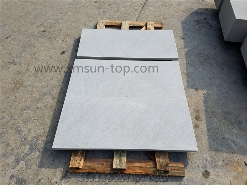 Honed White Sandstone Tiles&Cut to Size/Pure White Sandstone Floor Tiles/Snow White Sandstone Wall Tiles/White Standstone Pavers for Wall Cladding&Floor Covering/White Sandstone Panels/High Quality