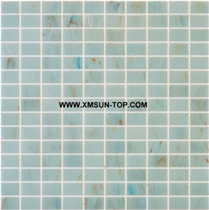 Light Geen Glass Mosaic/Square Glass Mosaic/Mosaic Pattern/Floor Mosaic/Wall Mosaic/Polished Mosaic/Interior Decoration/Customized Mosaic Tile/Mosaic Tile for Bathroom&Kitchen&Hotel Decoration