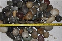 Multicolor River Stone&Pebbles with Different Size/Mixed Pebble Stone/Round Pebbles/Pebble for Landscaping Decoration/Wall Cladding Pebble/Flooring Paving Pebble/Ordinary Polished Pebbles/High Quality
