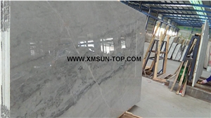 Polished China Ice Grey Marble Slab(Sun Top)/Chinese Ice Grey Marble from Own Marble Quarry/Exclusive Grey Marble/Backlight Effect/Interior Decoration
