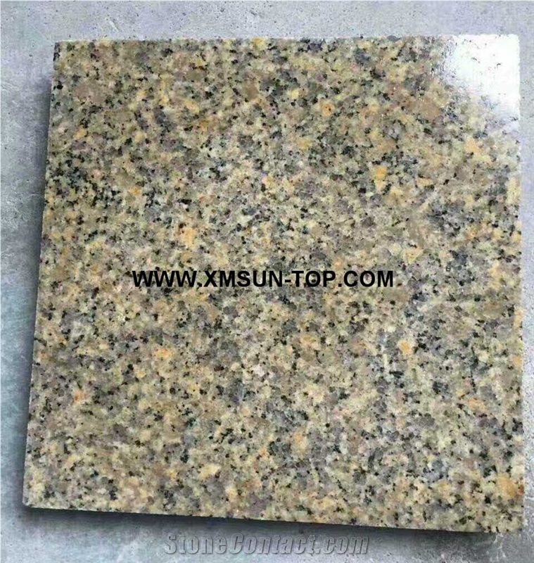 Polished G682 Granite Cobble Stone/Yellow Rust Granite Cube Stone/Golden Yellow Granite Paving Sets/Gold Leaf China Granite Exterior Pavers/Giallo Rustic Granite Paving Stone/Stone Floor Covering