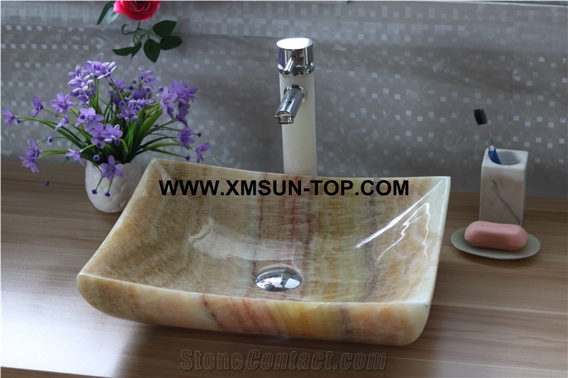 Red Dragon Onyx Kitchen Sinks&Basins/Phoenix Onyx Bathroom Sinks&Basin/Rectangle Shape Sinks&Basins/Natural Stone Basins&Sinks/Wash Basins/Interior Decorative
