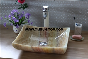 Red Dragon Onyx Kitchen Sinks&Basins/Phoenix Onyx Bathroom Sinks&Basin/Rectangle Shape Sinks&Basins/Natural Stone Basins&Sinks/Wash Basins/Interior Decorative