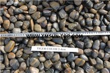 Tiger Skin River Stone&Pebbles with Different Size/Mixed Pebble Stone/Round Pebbles/Pebble for Landscaping Decoration/Wall Cladding Pebble/Flooring Paving Pebble/Ordinary Polished Pebbles/High Quality