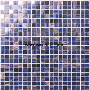 Violet Glass Mosaic/Square Glass Mosaic/Mosaic Pattern/Floor Mosaic/Wall Mosaic/Polished Mosaic/Interior Decoration/Customized Mosaic Tile/Mosaic Tile for Bathroom&Kitchen&Hotel Decoration
