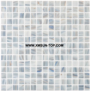 White Glass Mosaic/Square Glass Mosaic/Mosaic Pattern/Floor Mosaic/Wall Mosaic/Polished Mosaic//Interior Decoration/Customized Mosaic Tile/Mosaic Tile for Bathroom&Kitchen&Hotel Decoration