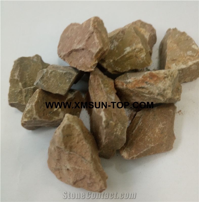 Yellow Golden Aggregate& Gravel(8-10cm)/Crushed Stone/Pebble in Small Size/Small Pebble River Stone/Gravel Stone for Garden Road Paving/Aggregates for Walkway/Landscaping Stone/Garden Decoration