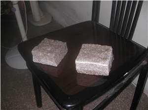 Cheap Pink Granite Cube G663, Granite Cubes 10x10x5 Paving Stone Pink, Chinese Natural Granite G663 Cube Stone,G663 Pink Paver Stone, Cobble, Curbstone, Road Edge Stone,Curbstones for Garden
