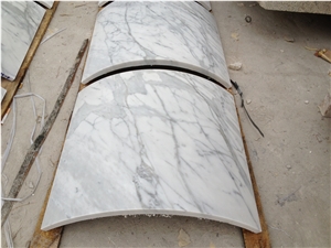 Middle White Marble Column,Natural Stone Column in Middle,Column-Middle Flower White,Hot Sale White Marble and Carrara White and Natural Decorative