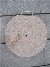 New G682 Natural Yellow Stone Base,Granite Base,G682 Yellow Granite Umbrella Base,China Yellow Granite Other Landscaping,G682 Granite Stand,Portable Stone Base,Sell Umbrella Seat,Granite Umbrella Base