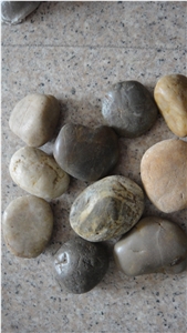 Polished Mixed Colors Pebbles,Multi Color Pebble,Multicolor Nature Stone Pebbles,Cobble Stone Driveway & Walkway Pebble, River Walkway Pebble Stone