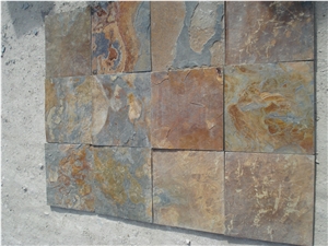 Rusty Slate,Multicolor Slate,Slate Wall Decor,Slate Ledge Stone,Slate Tile,Slate Wall Panel,Chinese Cheap Culture Stone,Slate Cultured Stone,Natural Surface for Wall Decoration