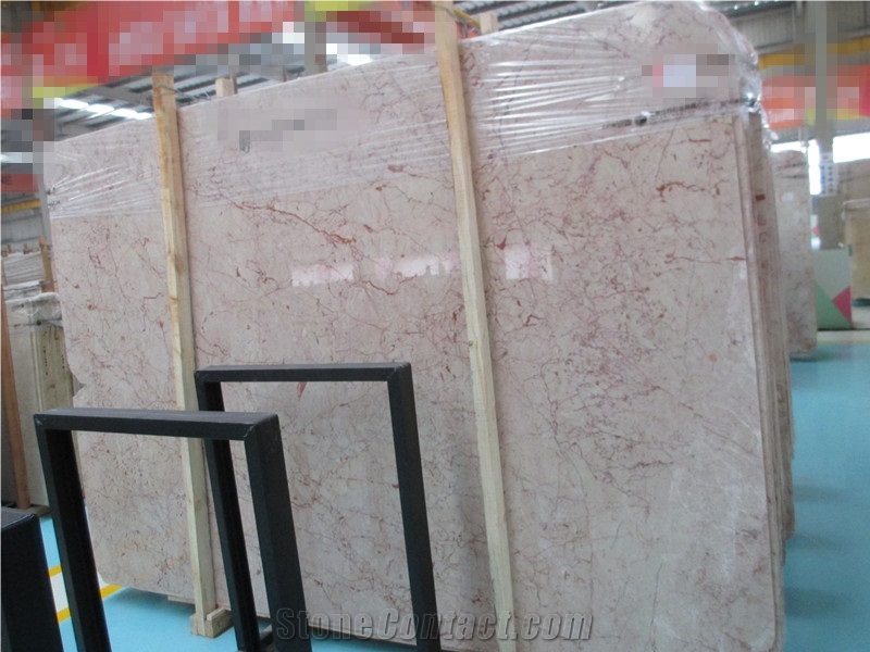 Turkish Pink Rose Marble Tile Slabe Floor Polished Tiles