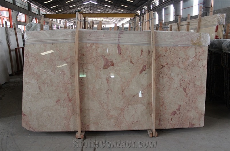 Turkish Pink Rose Marble Tile Slabe Floor Polished Tiles