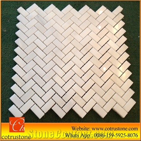 White Marble Mosaic/Italian Bianco Carrara Marble Mosaic,Marble Mosaic Tile 15*15*8, Marble Mosaic Tile 15*15*4, White Marble Mosaic Tile,Cararra White Marble Polish Mosaic Tiles for Interior Home