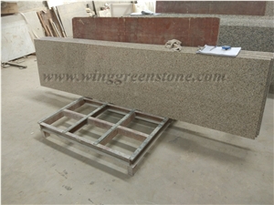 G682 Granite Kitchen Top, Yellow Granite Countertop, Natural Granite Countertop, Polished Granite Countertop, Kitchen Countertop