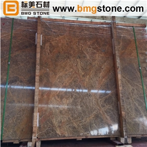 China Rosso Laguna Marble, Imperial Golden Net Marble Slab & Cut to Size Project Tiles