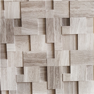 Wooden Grain Marble Mosaic for Wall Cladding,Floors