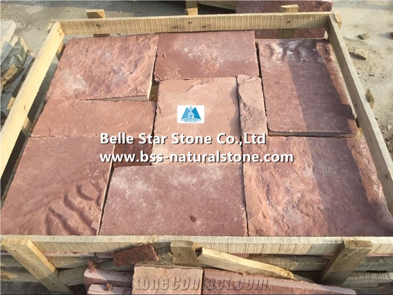 Red Sandstone Wall Tiles,Sandstone Retaining Wall,Red Stone Cladding,Landscaping Wall Facade Stone,Red Sandstone Back Splash,Red Sandstone Tiles,Outdoor Wall Covering,Natural Stone Wall Tiles