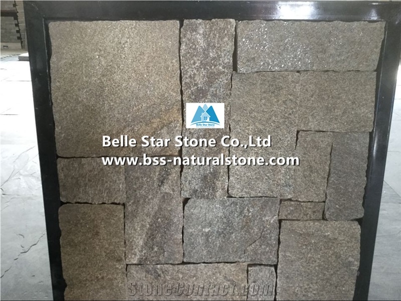 Yellow Granite Tiles,Natural Granite Wall Tiles,Granite L Corner Wall Stone,Yellow Granite Stone Cladding,Landscaping Wall Stone Facade,Yellow Stone Wall Face,Indoor/Outdoor Granite Wall Pattern