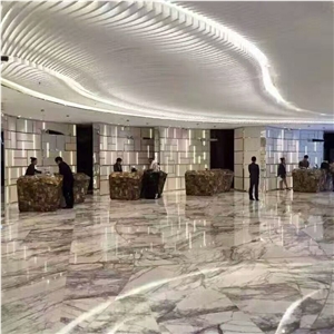 Good Quality White Ice Onxy Marble for Flooring, Walling
