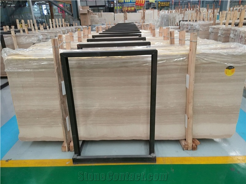 High Polished Italy Wood Veins Marble Slab and Tile