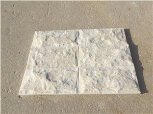 Natural White Quartzite Stone Mushroom Stone