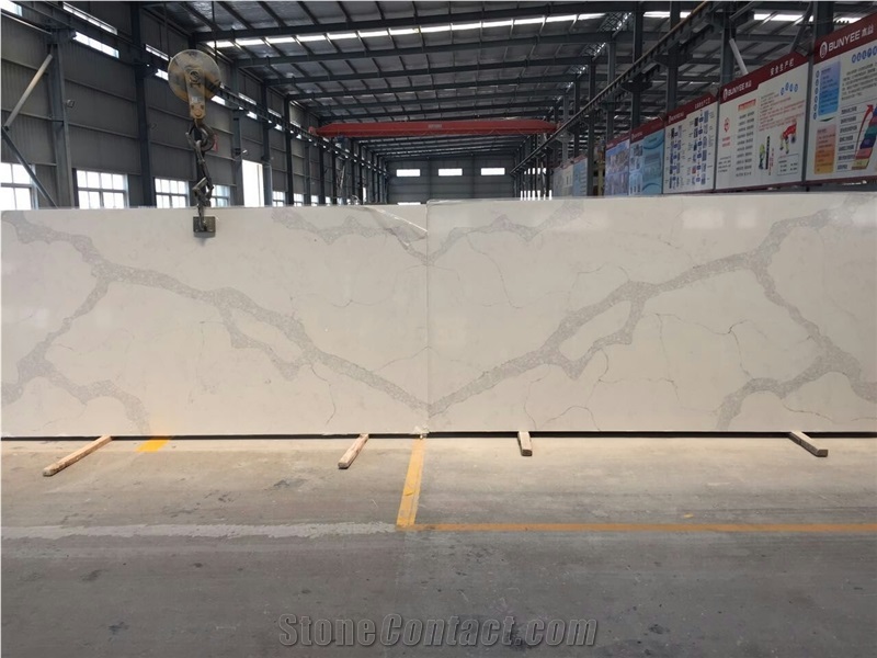 Quartz Stone Slabs & Tiles, China White Quartz