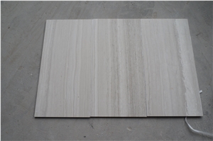 China White Wood Marble Polished Honed Brushed Slabs Flooring Tile Wall Tile