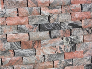Chinese Cheap Multicolor Red Granite Natural Split Wallstone Wall Clading