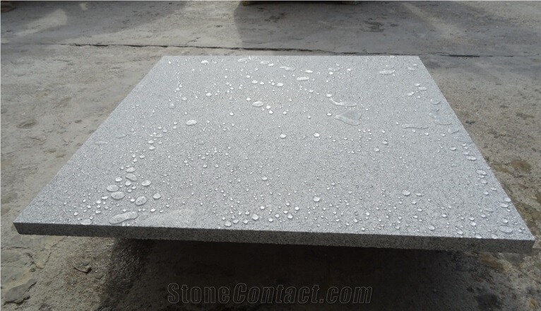 Finegrain Grey Granite G633 Polished Sandblasted Flamed Flooring Tile Outdoor Pavers Pool Coping Tile Dropface