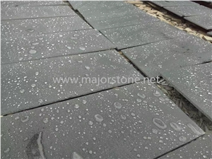 Blue Stone / Water Sealed / Rough Honed / Dark Basalt Tile/ Black Basalt / Cat Paw / Natural Stone / Cheap Stone
