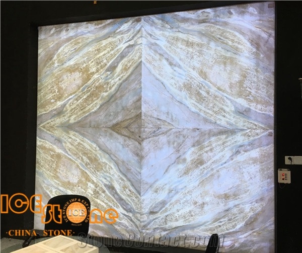 Blue River/Moon River/Marble Slabs/Tiles/Cut to Size/Bookmatch